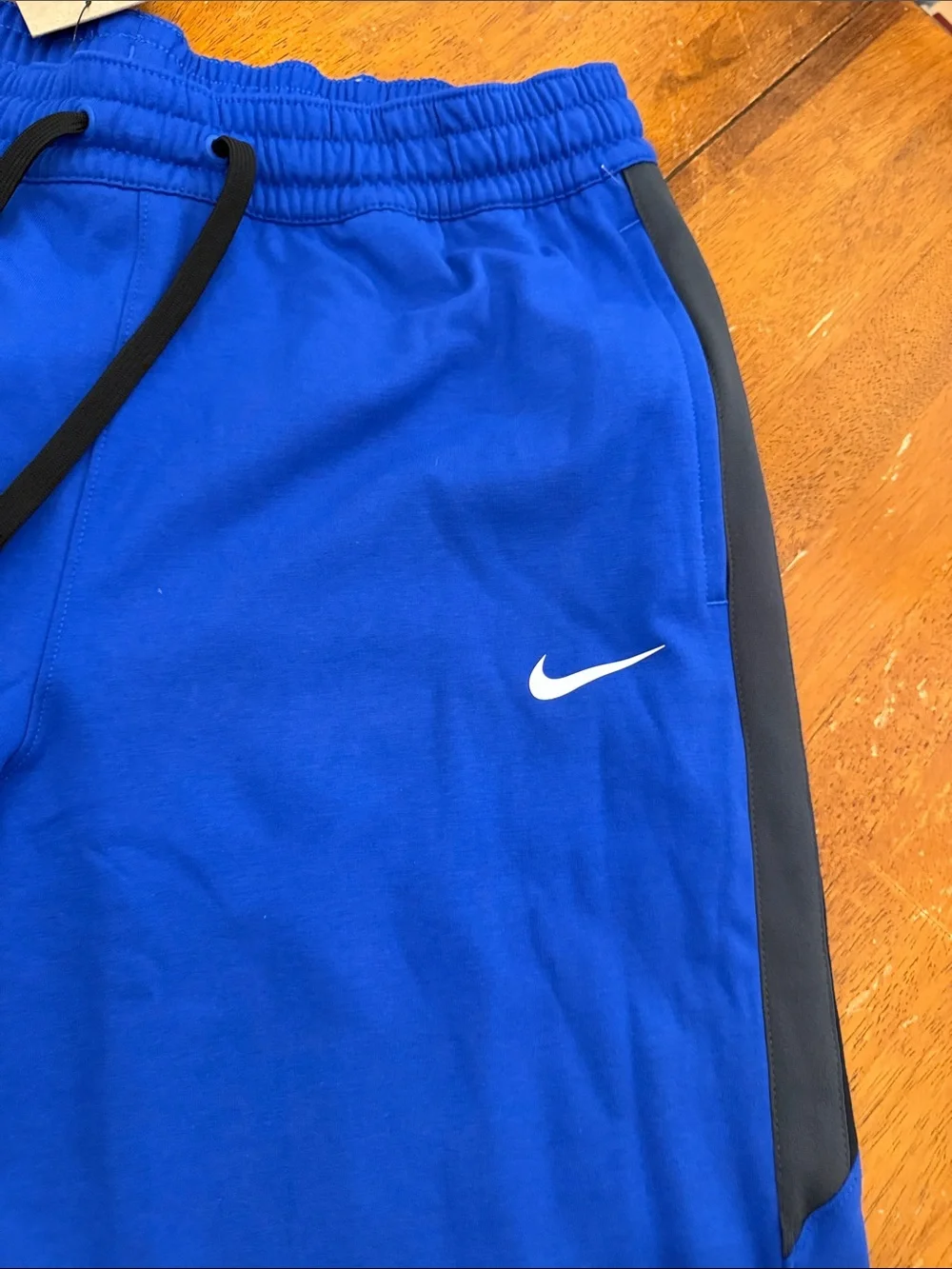 Nike Royal Blue Joggers with Black Panels xl